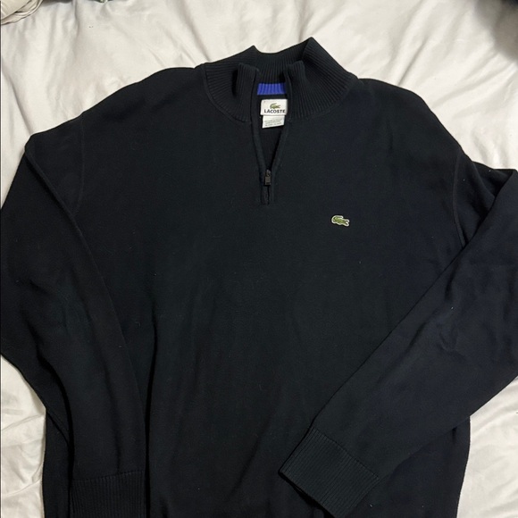 Lacoste Men's Dark Blue Zip-Up Sweater